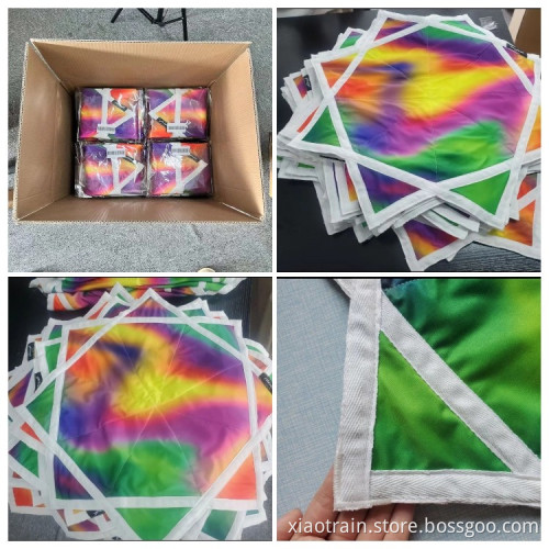 Dapostar Spinning Cloth Juggling And Skill Toy Customized Floral Print Handkerchiefs For Fun